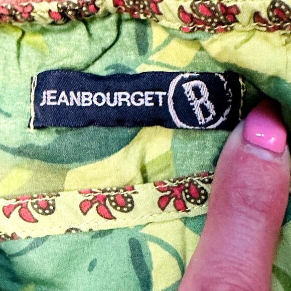 Jean Bourget Green Tropical Print Wrap Skirt Toddler Girls Size 3T - Picture 3 of 3